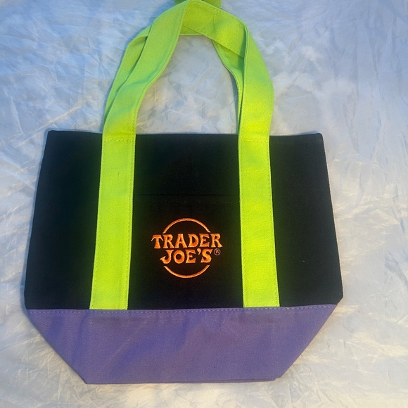 NWT Trader Joe's MINI Canvas Fall Tote Bags Set of 4 Colors - Picture 5 of 14